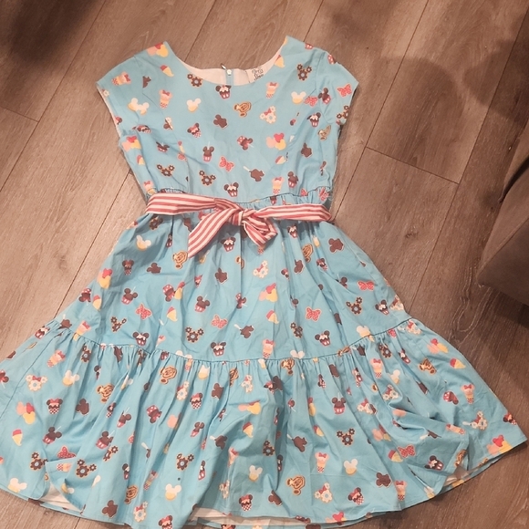 Disney Other - Disney Pink and Blue Casual Sundress with Crew Neck